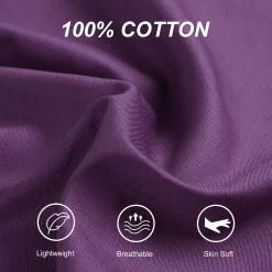 PiccoCasa Pillow Cases Zipper Covers Egyptian Cotton For Hair And Skin 20"x72" -travel pillow shop 6239501 ALT3