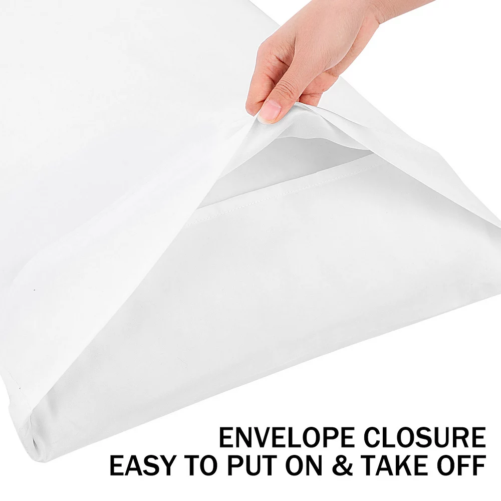 PiccoCasa Cotton Body Pillowcase 1PC Bolster With Envelope 20"x55" 5 PiccoCasa Cotton Body Pillowcase 1PC Bolster With Envelope 20"x55" - Image 3