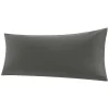 PiccoCasa 100% Cotton Body Pillowcases 1Pcs Soft With Zipper Closure Body 20"x54" -travel pillow shop 6239542 Dark Gray