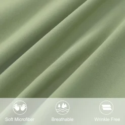 PiccoCasa 2 Packs Oxford Pillowcases Soft Microfiber Pillow Shams With Envelope Closure Queen 20"x30" -travel pillow shop 6239563 ALT2