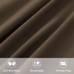 PiccoCasa 2 Packs Pillowcases Soft 1800 Microfiber With No Zipper King 20" X 36" -travel pillow shop 6239566 ALT2