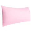 PiccoCasa Pillow Cases Covers Egyptian Cotton 1 Pcs 20"x60" -travel pillow shop 6239598 Pink