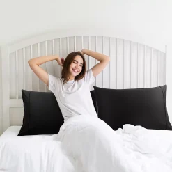 PiccoCasa Pillowcase Set Of 2, Soft Cotton With Zipper Queen 20" X 30" 8 PiccoCasa Pillowcase Set Of 2, Soft Cotton With Zipper Queen 20" X 30" -travel pillow shop 6239610 ALT2