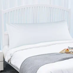 PiccoCasa Egyptian Cotton 300TC Body Zipper Closure Pillow Cover Body 20"x48" -travel pillow shop 6239636 ALT