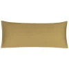 PiccoCasa Egyptian Cotton 300TC Body Zipper Closure Pillow Cover Body 20"x48" -travel pillow shop 6239636 Camel Color