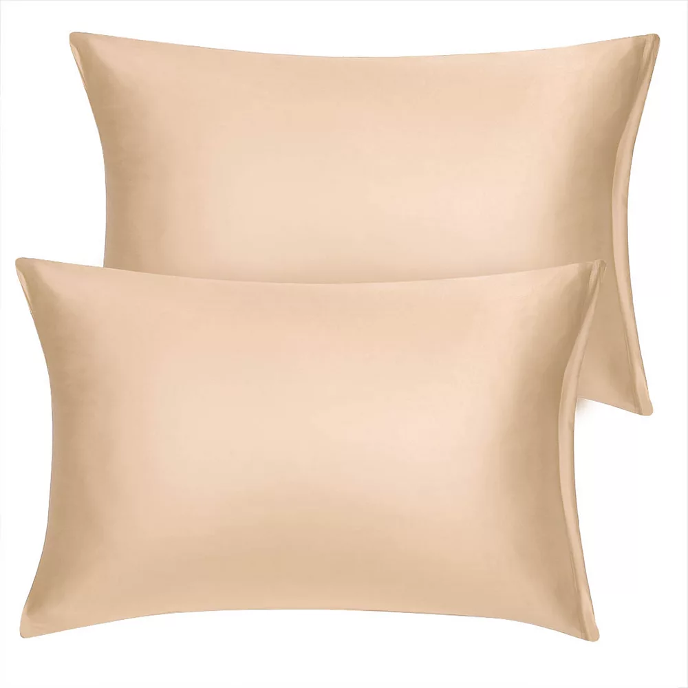 PiccoCasa 2PCS Soft Silky Satin Pillow Cases Covers Standard 20"x26" 3 PiccoCasa 2PCS Soft Silky Satin Pillow Cases Covers Standard 20"x26"