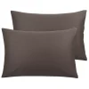 PiccoCasa 100% Cotton Pillowcases Set Of 2, Zipper Closure Soft Home King 20"x36" 2 PiccoCasa 100% Cotton Pillowcases Set Of 2, Zipper Closure Soft Home King 20"x36" -travel pillow shop 6239646 Beaver