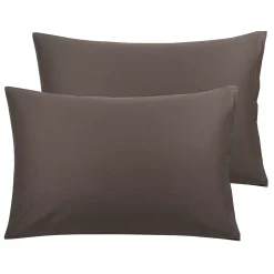 PiccoCasa 100% Cotton Pillowcases Set Of 2, Zipper Closure Soft Home King 20"x36"