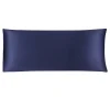 PiccoCasa Satin Body Pillow Cover Long Silky Cooling For Hair Skin Body 20"x48"