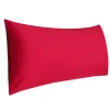PiccoCasa Pillow Cases Covers Egyptian Cotton 1 Pcs 20"x48" -travel pillow shop 6239700 Red