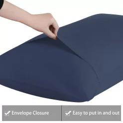 PiccoCasa Egyptian Cotton Pillow Cases Envelope King 20"x36" -travel pillow shop 6239853 ALT2