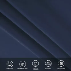 PiccoCasa Egyptian Cotton Pillow Cases Envelope King 20"x36" -travel pillow shop 6239853 ALT3