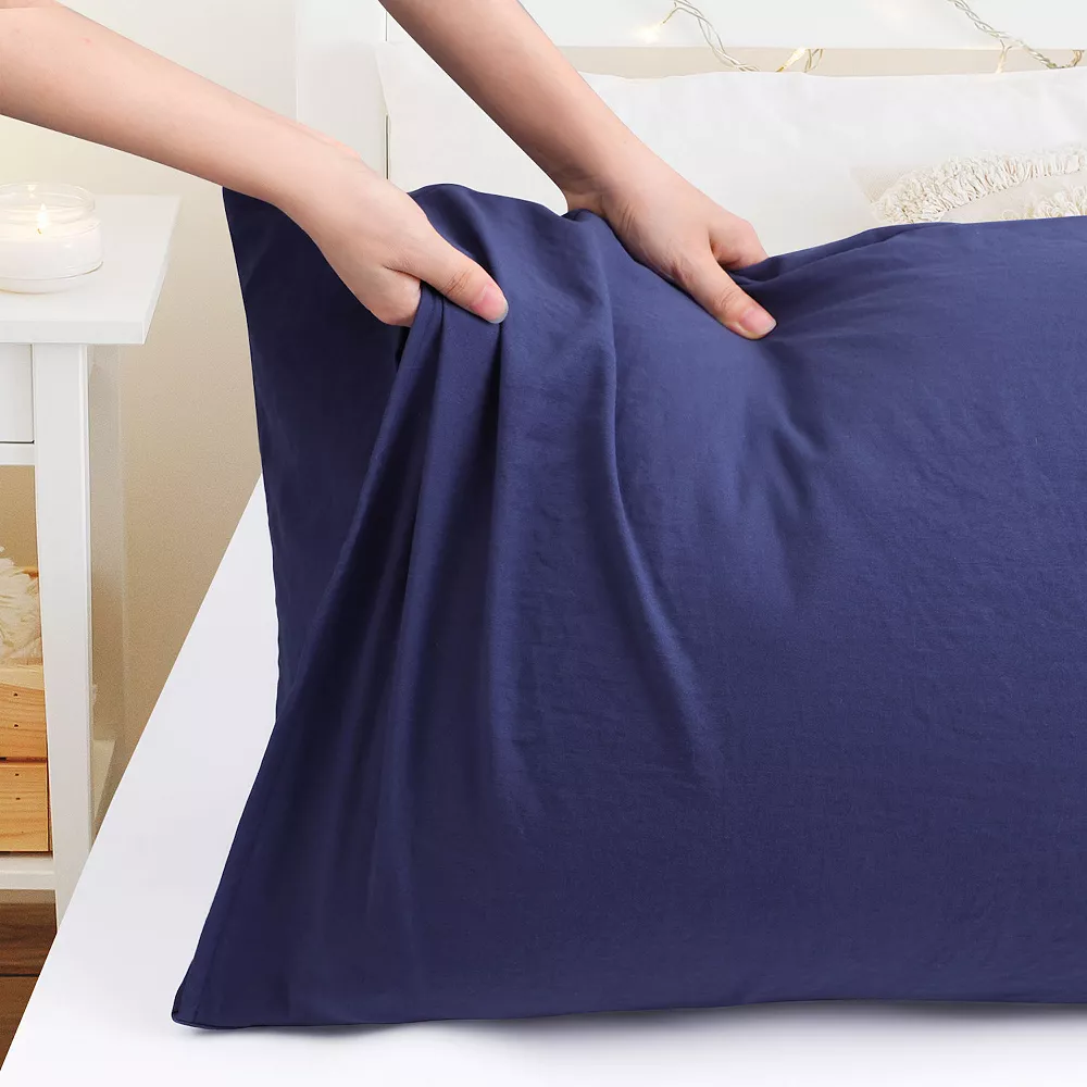 PiccoCasa Brushed Body Pillowcase Washed Microfiber Envelope Closure Body 20"x54" 5 PiccoCasa Brushed Body Pillowcase Washed Microfiber Envelope Closure Body 20"x54" - Image 3
