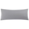 PiccoCasa Zipper Soft Brushed Microfiber Body Pillow Cover Body 20" X 60" -travel pillow shop 6239855 Grey