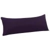 PiccoCasa Pillow Cover No Zipper For Long Bolster Pillowcase Body 20"x54" -travel pillow shop 6239856 Purple