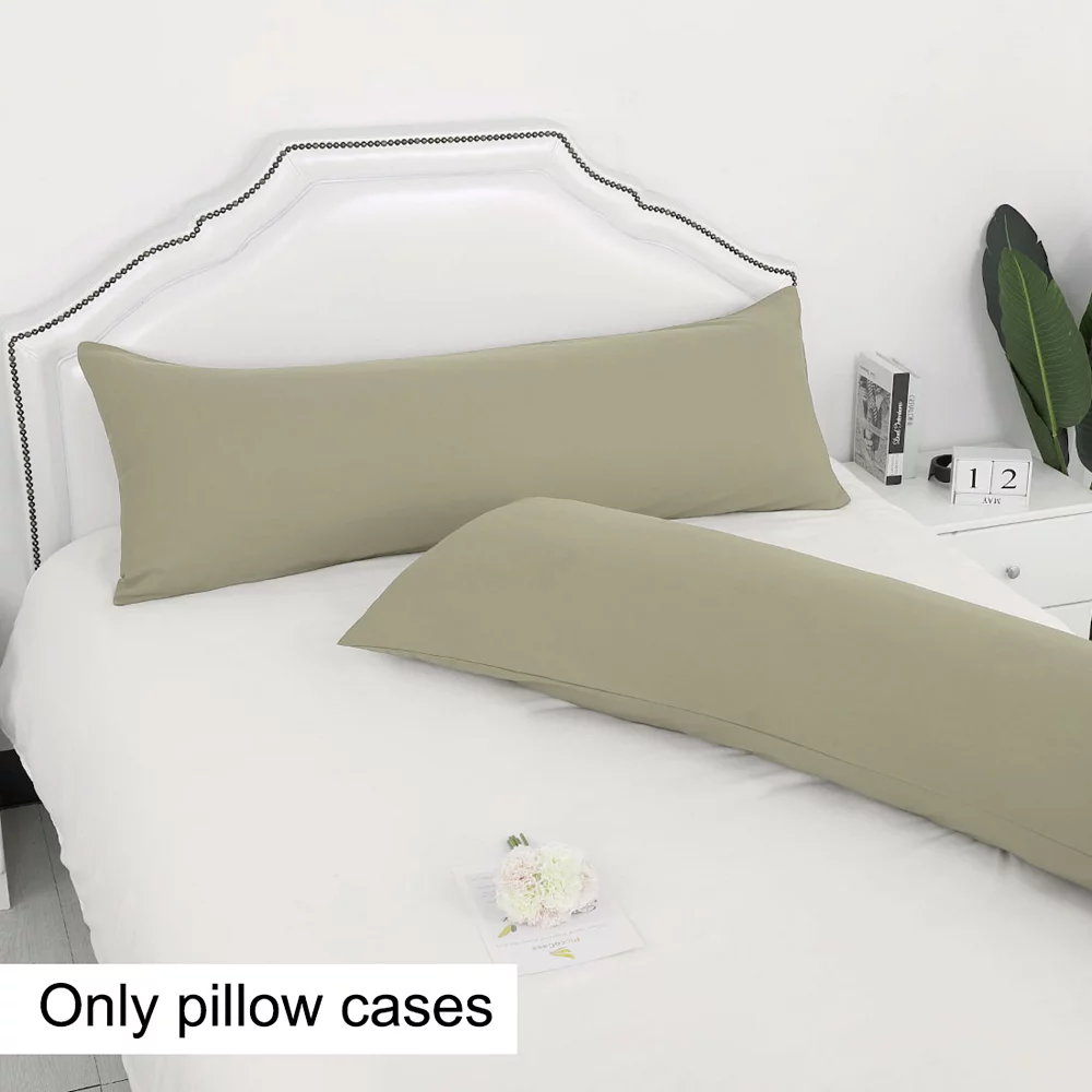 PiccoCasa Set Of 2 Body Pillow Cover Envelope Closure Microfiber Body 20"x54" 6 PiccoCasa Set Of 2 Body Pillow Cover Envelope Closure Microfiber Body 20"x54" - Image 4