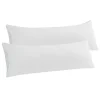 PiccoCasa Set Of 2 Body Pillow Cover Envelope Closure Microfiber Body 20"x54" -travel pillow shop 6239967 Snow White