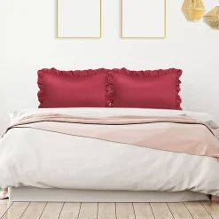 PiccoCasa 2PCS Satin Silk Pillow Cases Cover Housewife Cushion Queen 20"x30" -travel pillow shop 6239990 ALT3