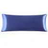 PiccoCasa Bolster Soft Silk Satin Body Pillow Cover Body 20"x54" 1 PiccoCasa Bolster Soft Silk Satin Body Pillow Cover Body 20"x54" -travel pillow shop 6239999 Navy