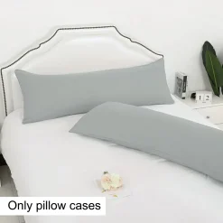 PiccoCasa 2 Packs 110 Gsm Brushed Microfiber Pillowcases With Envelope Closure Body 20" X 72" -travel pillow shop 6240022 ALT3