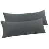 PiccoCasa 2 Packs 110 Gsm Brushed Microfiber Pillowcases With Envelope Closure Body 20" X 72" 1 PiccoCasa 2 Packs 110 Gsm Brushed Microfiber Pillowcases With Envelope Closure Body 20" X 72" -travel pillow shop 6240022 Grey