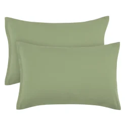 PiccoCasa 2 Pcs Zippered Soft Microfiber Pillow Cases Travel 14"x20"