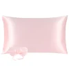 PiccoCasa 19 Momme Silk Pillowcase With Eye Cover Set Queen 20"x30" 2 PiccoCasa 19 Momme Silk Pillowcase With Eye Cover Set Queen 20"x30" -travel pillow shop 6240082 Light Pink