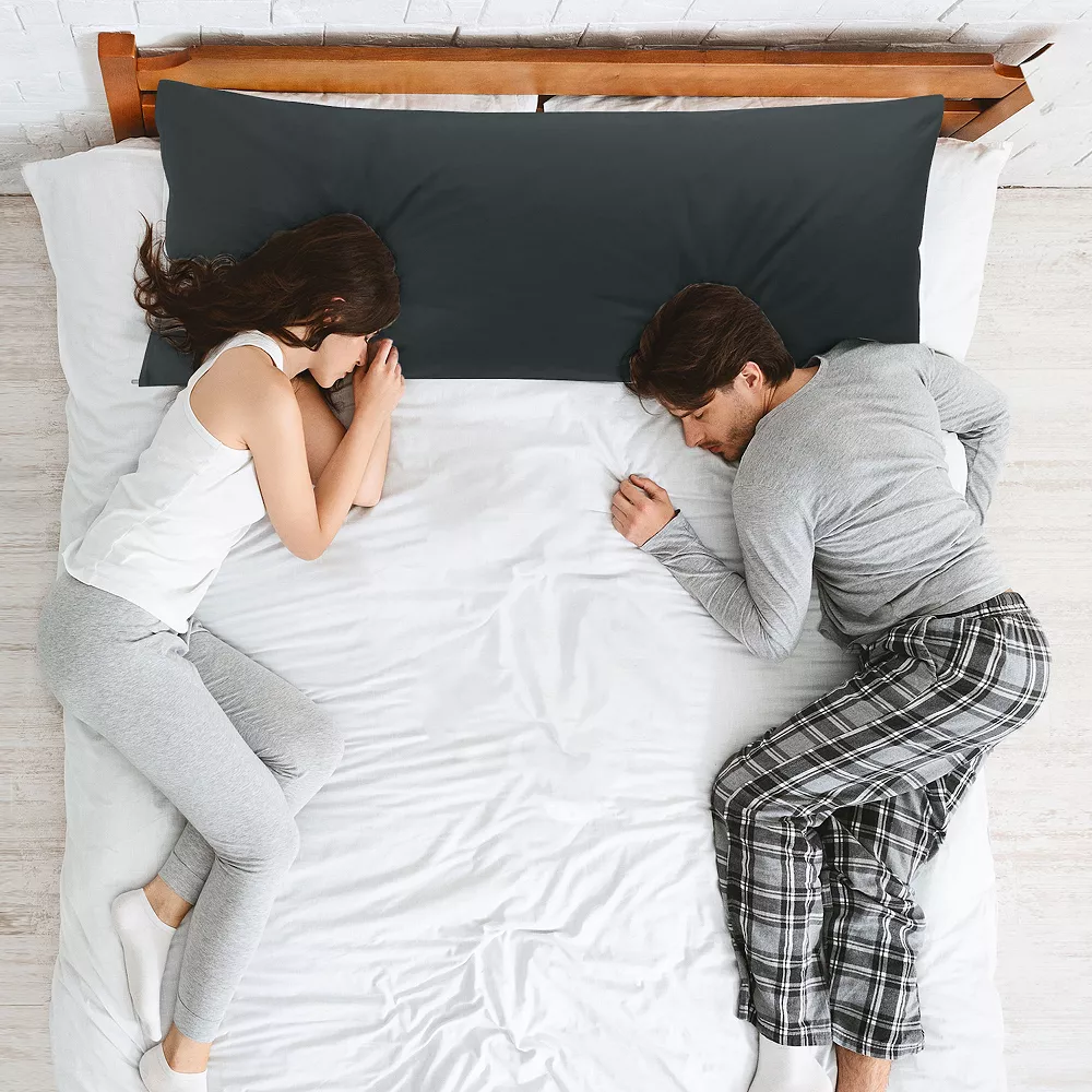 PiccoCasa Pillow Cases Zipper Covers Egyptian Cotton For Hair And Skin 20"x54" 4 PiccoCasa Pillow Cases Zipper Covers Egyptian Cotton For Hair And Skin 20"x54" - Image 2