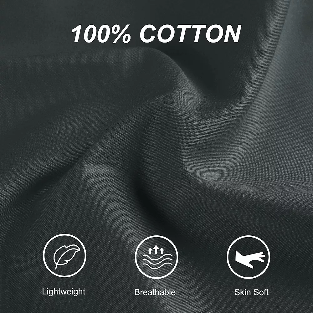 PiccoCasa Pillow Cases Zipper Covers Egyptian Cotton For Hair And Skin 20"x54" 6 PiccoCasa Pillow Cases Zipper Covers Egyptian Cotton For Hair And Skin 20"x54" - Image 4