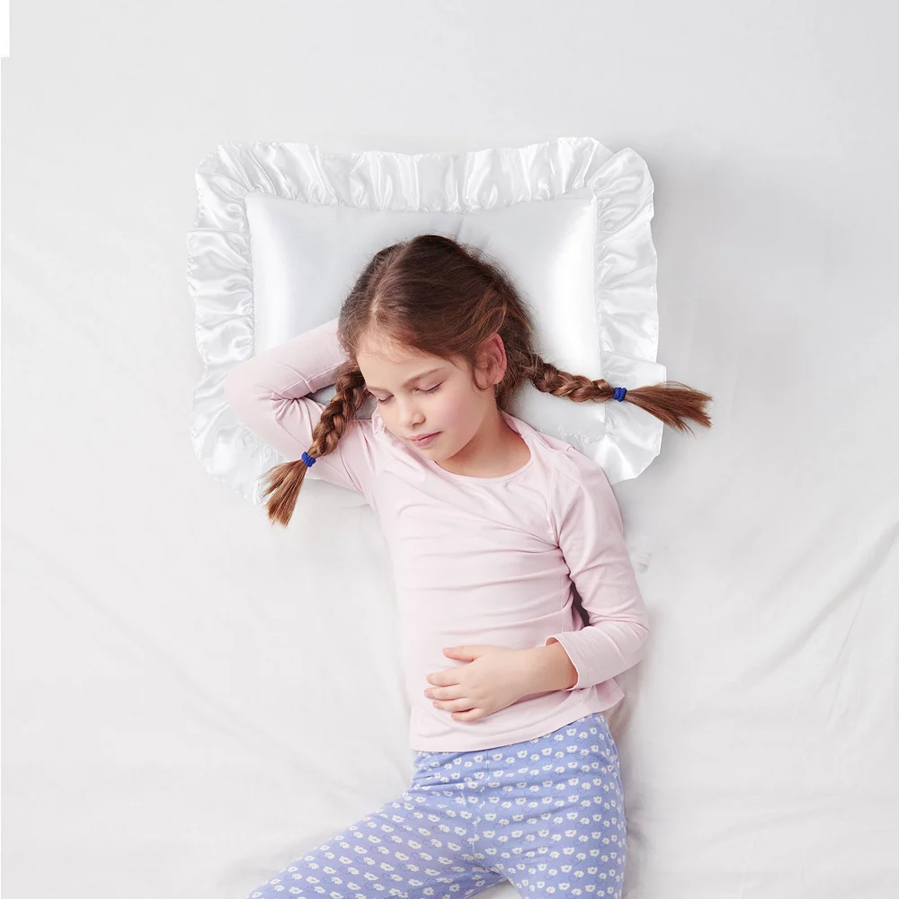 PiccoCasa 2 Pcs Satin Ruffle Pillowcases Envelope Closure Boudoir 12" X 16" 4 PiccoCasa 2 Pcs Satin Ruffle Pillowcases Envelope Closure Boudoir 12" X 16" - Image 2