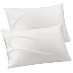 PiccoCasa Pure Cotton Pillowcases 2 Pcs Soft With Envelope King 20" X 36"