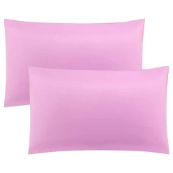 PiccoCasa Pillowcases 2Pcs, Viscose With Zipper King 20" X 36"