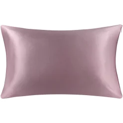 PiccoCasa 1 Pack 100% Silk Pillowcases With Zipper Closure 22 Momme Travel 14" X 20"