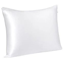 PiccoCasa 22 Momme Silk Pillowcase For Hair Skin Pillow With Zip Queen 20" X 30"