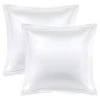 PiccoCasa 2 Pcs Satin Pillowcases, Pillow Shams Oxford Pillow Cases 26" X 26" -travel pillow shop 6257635
