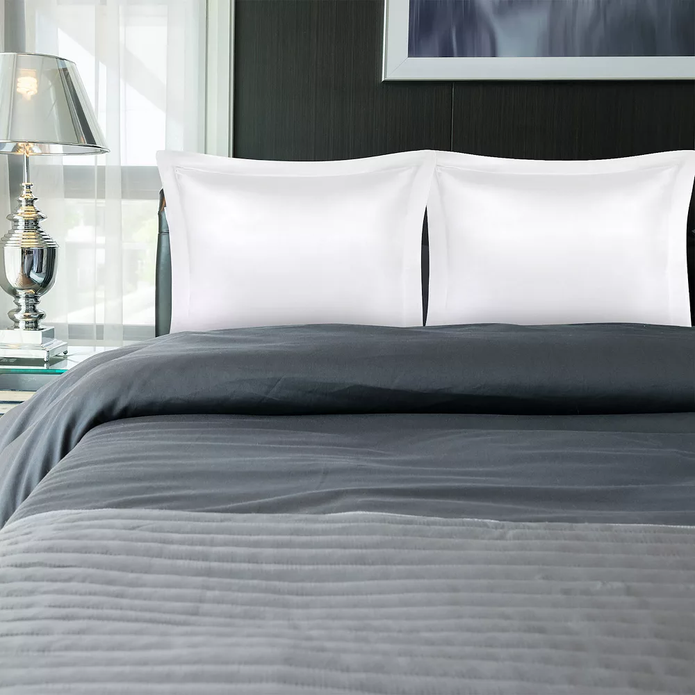 PiccoCasa 2 Pcs Satin Pillowcases, Pillow Shams Oxford Pillow Cases 26" X 26" 4 PiccoCasa 2 Pcs Satin Pillowcases, Pillow Shams Oxford Pillow Cases 26" X 26" - Image 2