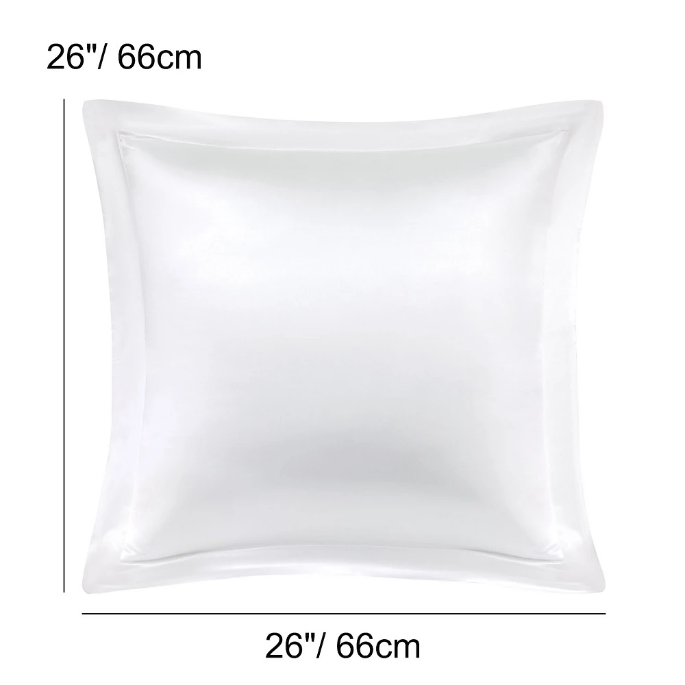 PiccoCasa 2 Pcs Satin Pillowcases, Pillow Shams Oxford Pillow Cases 26" X 26" 5 PiccoCasa 2 Pcs Satin Pillowcases, Pillow Shams Oxford Pillow Cases 26" X 26" - Image 3